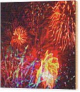 Fireworks 17 Wood Print