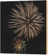 Fireworks 4 Wood Print