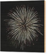 Fireworks From A Boat - 2 Wood Print