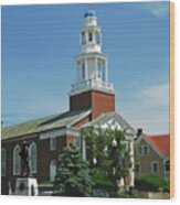 First Church Of Winthrop Wood Print