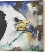 Fish Eagle Ii Wood Print