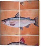 Fish Mural Wood Print