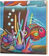 Fish On Parade Two Wood Print