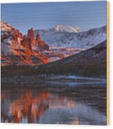 Fisher Towers Extended Panorama Wood Print