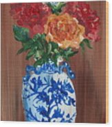 Five Roses Wood Print