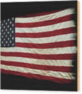 Flag Of The Usa Wood Print