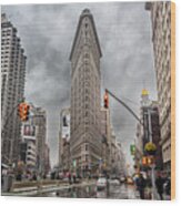 Flatiron Loveliness Wood Print