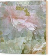 Floral Potpourri With Peonies 25 Wood Print