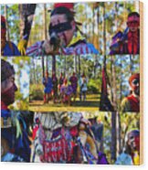 Florida Seminole Indian Warriors Circa 1800s Wood Print
