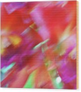 Flower Blur Wood Print