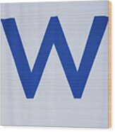 Fly The W Wood Print