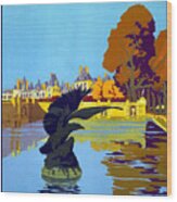 Fontainbleau Avon - Vintage Travel Poster Wood Print