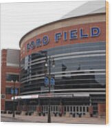 Ford Field Wood Print