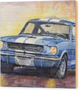 1966 Ford Mustang Gt 350 Wood Print