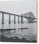 Forth Bridge Landscape Wood Print