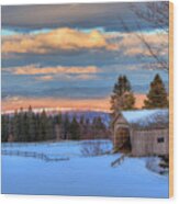 Foster Covered Bridge - Cabot, Vermont Wood Print