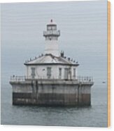 Fourteen Foot Shoal Light Wood Print