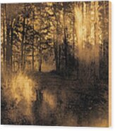Foxfire Wood Print