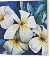 Frangipani Wood Print