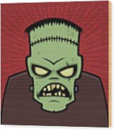 Frankenstein Monster Wood Print