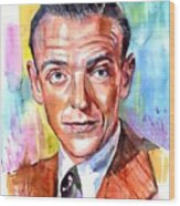 Fred Astaire Painting Wood Print