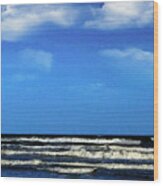 Freeport Texas Seascape Digital Painting A51517 Wood Print