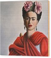 Frida Kahlo Wood Print