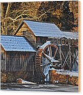 Frozen Mill Wood Print