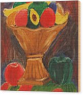 Fruits Still Life Wood Print