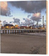 Galveston Island Historic Pleasure Pier Wood Print