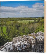 Galway Countryside From Yeats Tower Wood Print