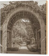 Garden Arch Wood Print