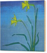 Garden Daffodils Wood Print
