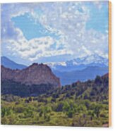 Garden Of The Gods Wood Print