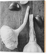 Garlic Still Life Wood Print