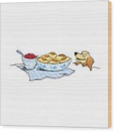 Gefilte Fish Wood Print