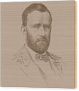 General Ulysses S Grant Wood Print
