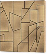 Geometric Abstraction Iii Toned Wood Print