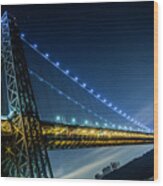 George Washington Bridge Span Wood Print