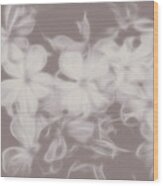Ghost Flower - Souls In Bloom Wood Print