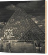 Ghosts Of The Louvre Wood Print
