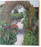 Giverney Garden Path Wood Print