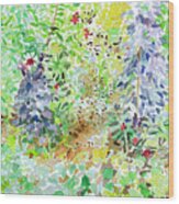 Giverney Watercolor I Wood Print