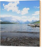 Glacier National Park Lake Mcdonald Three Wood Print
