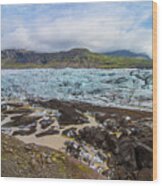 Glacier, Vatnajokull National Park, Iceland Wood Print
