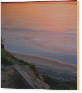 Gliderport Sunset 2 Wood Print