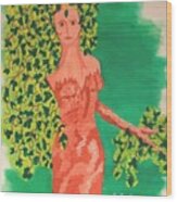 Goddess Of Spring Wood Print