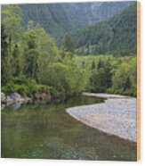 Gold Creek Panoramic Wood Print