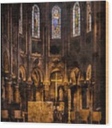 Paris, France - Gold Cross - St Germain Des Pres Wood Print
