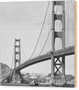 Golden Gate Bridge From Baker Beach 2 Wood Print